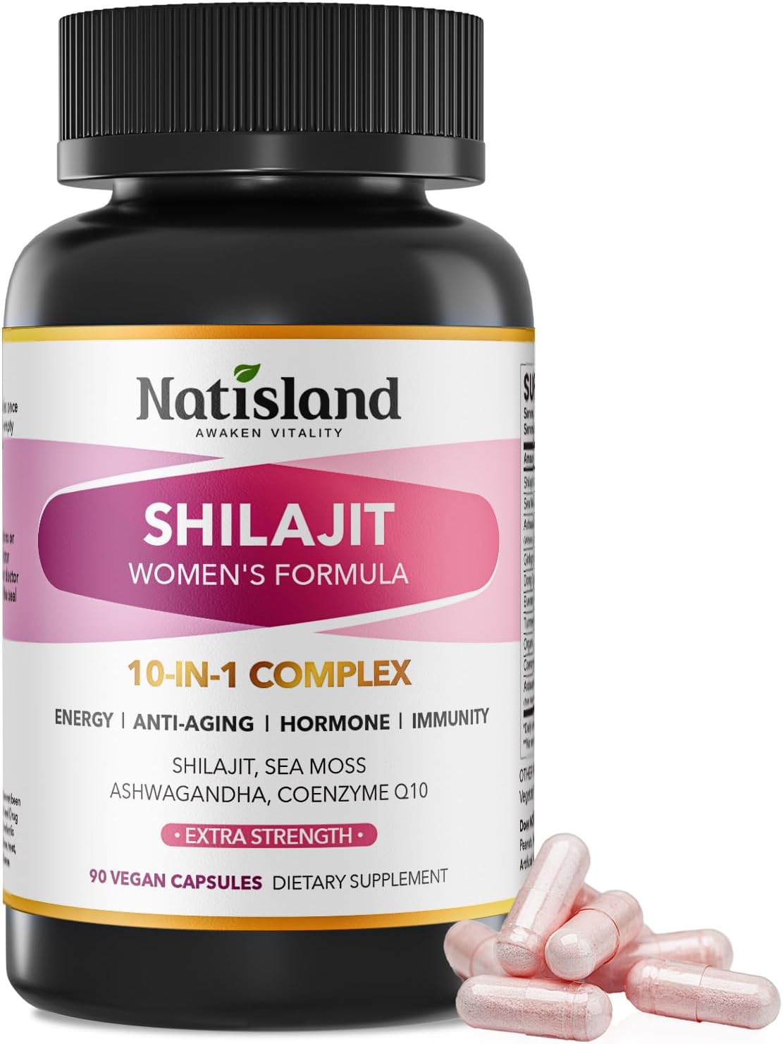 Shilajit para Mujeres Cápsulas, Himalaya 15000MG, 90u