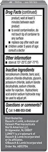 Gotas para ojos LUMIFY, alivio en 0.08 oz (2.5 ml)