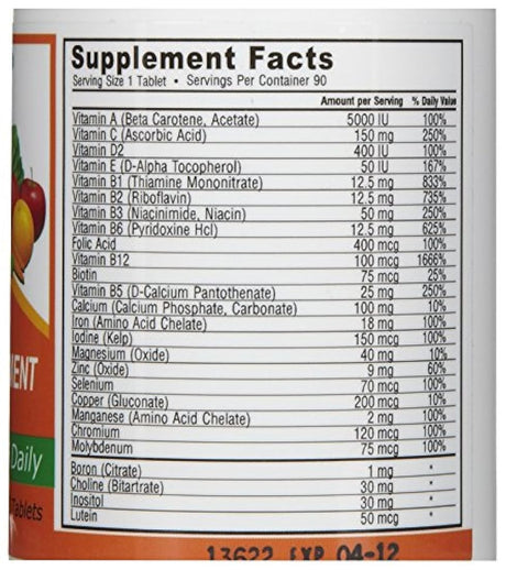 DEVA Vegan Multivitamina y suplemento mineral, 90 tabletas