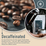 Café Saludable en Grano - Orgánico Descafeinado 11oz