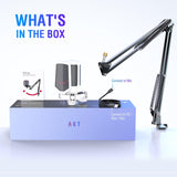 Micrófono USB para Streaming FIFINE, Condensador, A6T