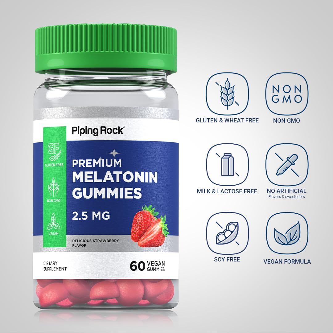 Piping Rock Gomitas de Dormir de 2.5 mg  60 unidades