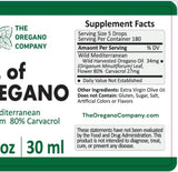 Aceite de Orégano de The Oregano Company, 30ml, Vegano, Alto Carvacrol