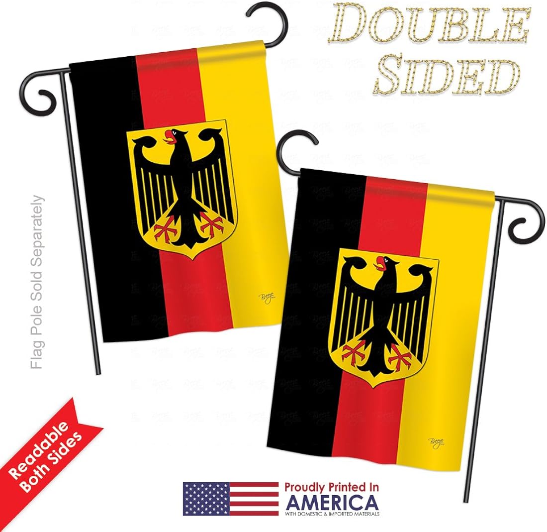 Nacionalidad Alemania Garden House Banderas Kit Regional Nación Internacional Mundo País Particular Área Pequeña Decorativa Patio Banner Doble Cara Hecho en Estados Unidos 28 X 40