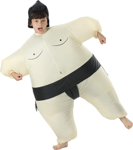 Disfraz inflable de luchador de sumo de Toloco