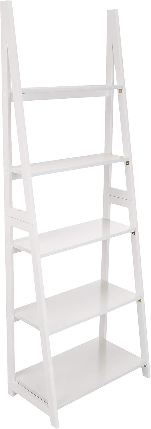 Estantería de Escalera 5 Niveles Amazon Basics, Marco de Madera