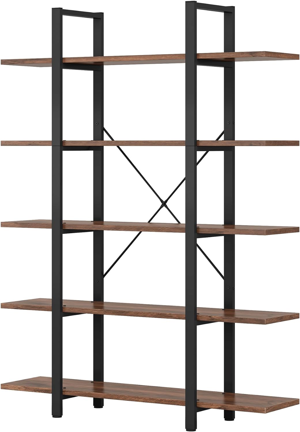 Estantería 5 niveles Tribesigns, estilo industrial, 72x12x47 in.