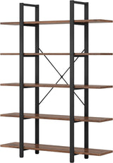 Estantería 5 niveles Tribesigns, estilo industrial, 72x12x47 in.
