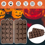 Moldes Silicona Halloween 2 Piezas para Galletas y Chocolates