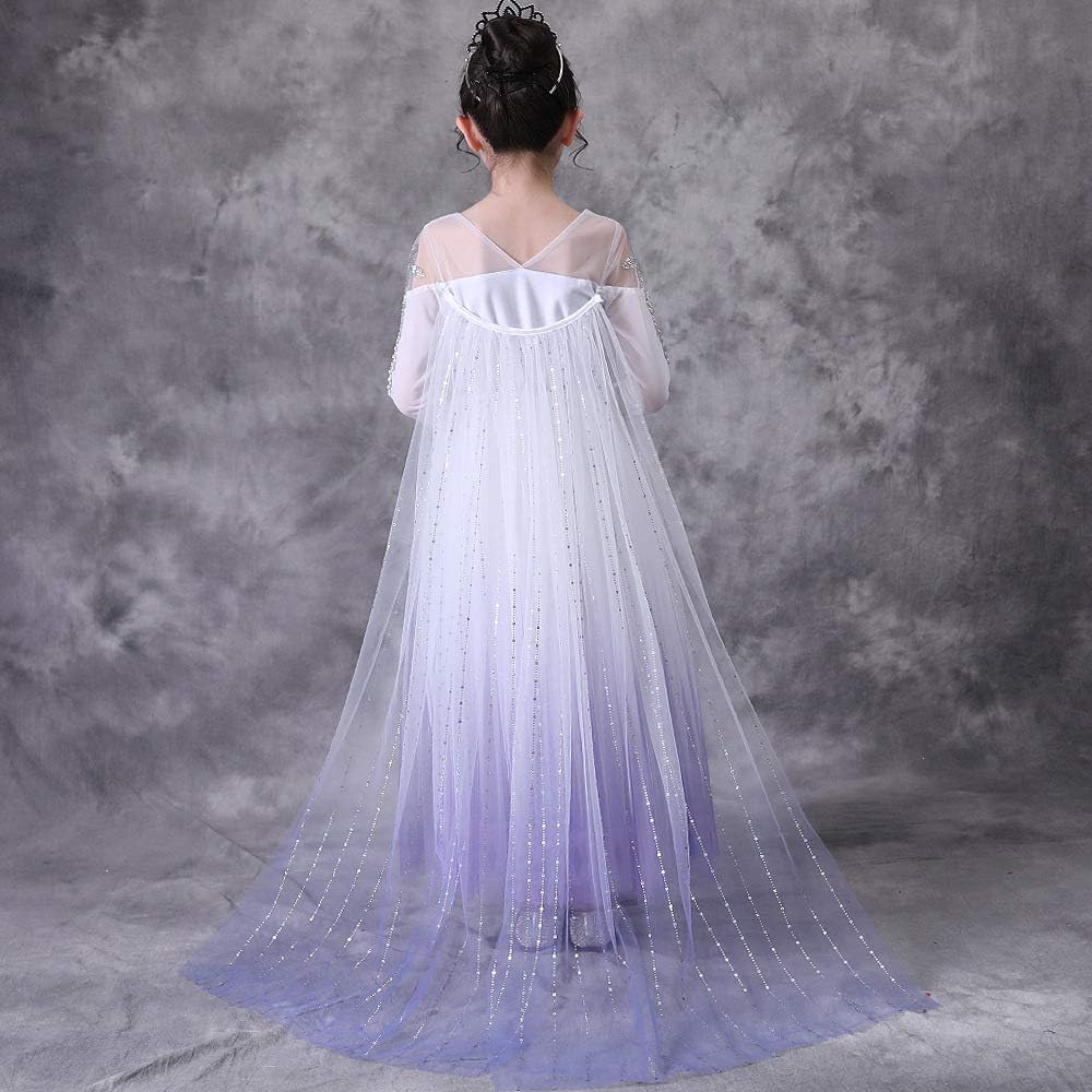 Disfraz de Elsa, Disney, vestido largo con accesorios, Halloween