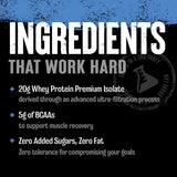 Proteína de suero aislado clara, BCAA 5g, 500g