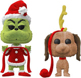 Funko Pop! Libros: El Grinch y Max, 2-Pack Flocking, Exclusivo