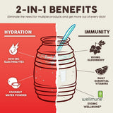 Salud 2-en-1 Electrolitos Hidratación e Inmunidad, 15 Serv.