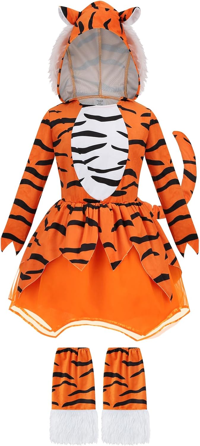 Disfraz de Tigre para Niñas yolsun con Botas para Halloween