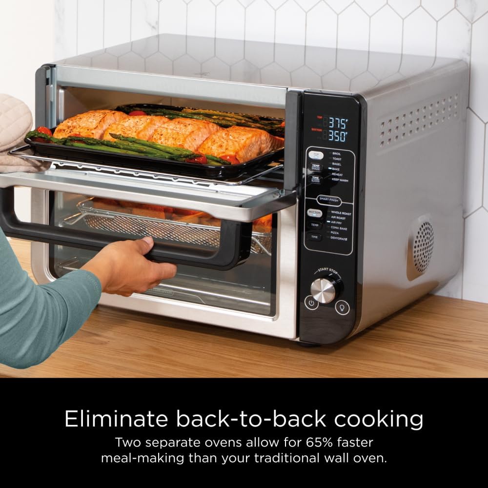 Horno Ninja DCT401 12 en 1, Convección, Air Fry, FlexDoor