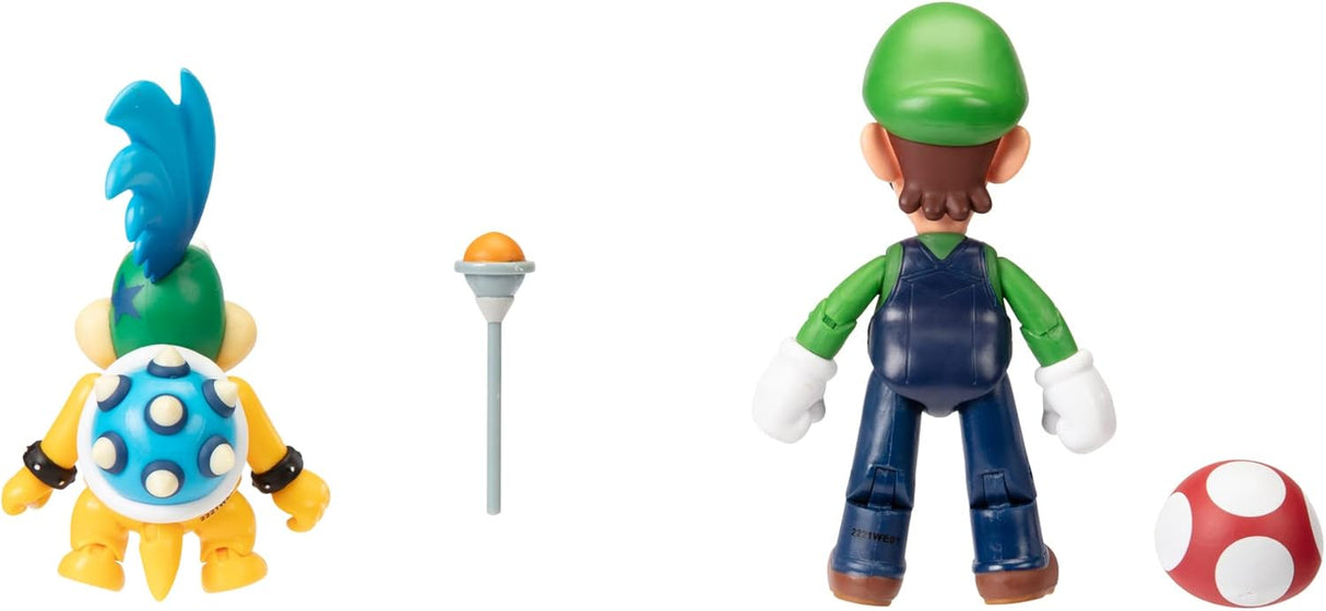 Figura de acción 4 Super Mario - Luigi vs. Larry Koopa