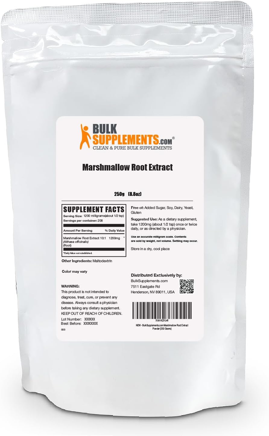 Suplemento BULKSUPPLEMENTS  Extracto de raíz de malvavisco