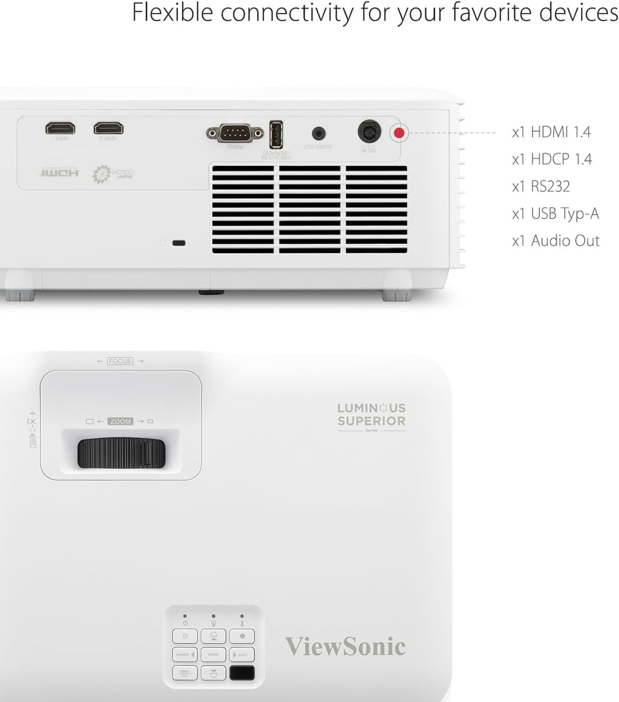 Proyector Láser ViewSonic 5000 Lúmenes WXGA LS740W