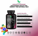 Nutracéuticos L-Tirosina con Maca, Ashwagandha, Vit. 60 caps