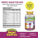 Vitaminas y minerales KAL para niños multisaurus | Sabor a bayas mixtas | Multivitamina para niños una vez al día | 90 masticables