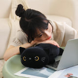 Plush gato negro pesado SQEQE, anti-ansiedad, 9.8 pulgadas