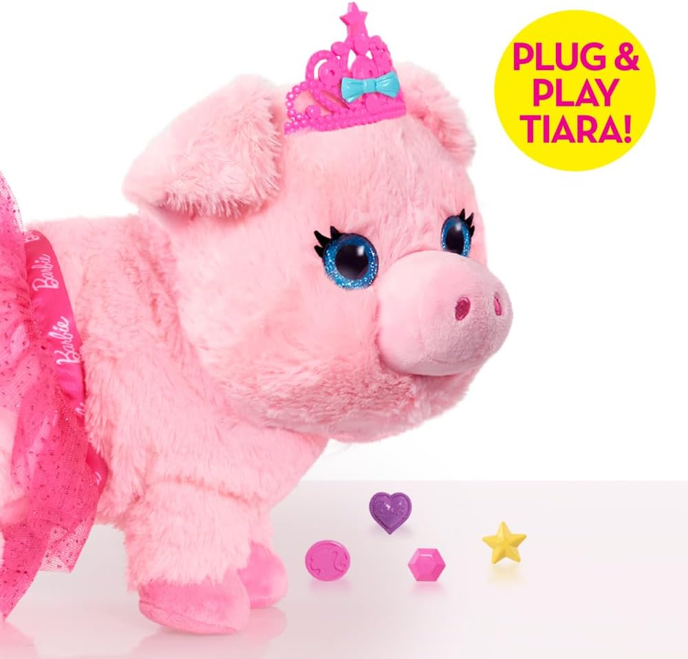 Peluche Barbie Dance & Prance 9.5 con 5 charms, juguete 3+