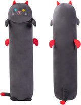 Peluche de gato larga de 20 pulgadas  negro