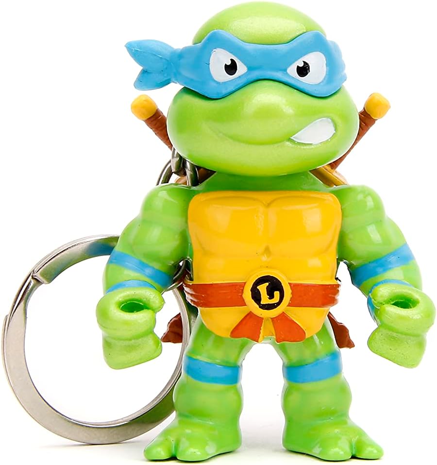 JadaToys Figuras Coleccionables TMNT 2.5 4-Pack con llavero