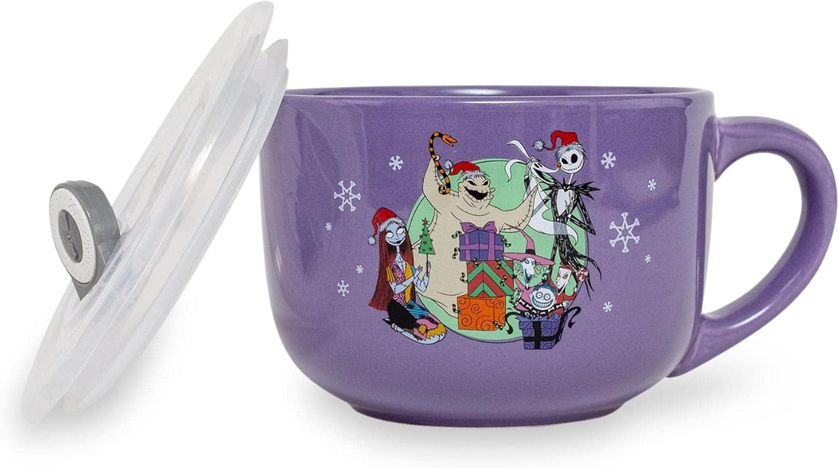 Tazón de sopa Cerámico Disney Pesadilla Antes de Navidad 24 oz