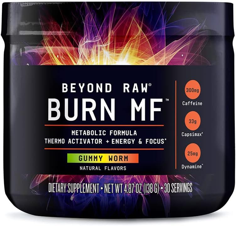 Suplemento BEYOND RAW Burn MF Fórmula metabólica  30 porc