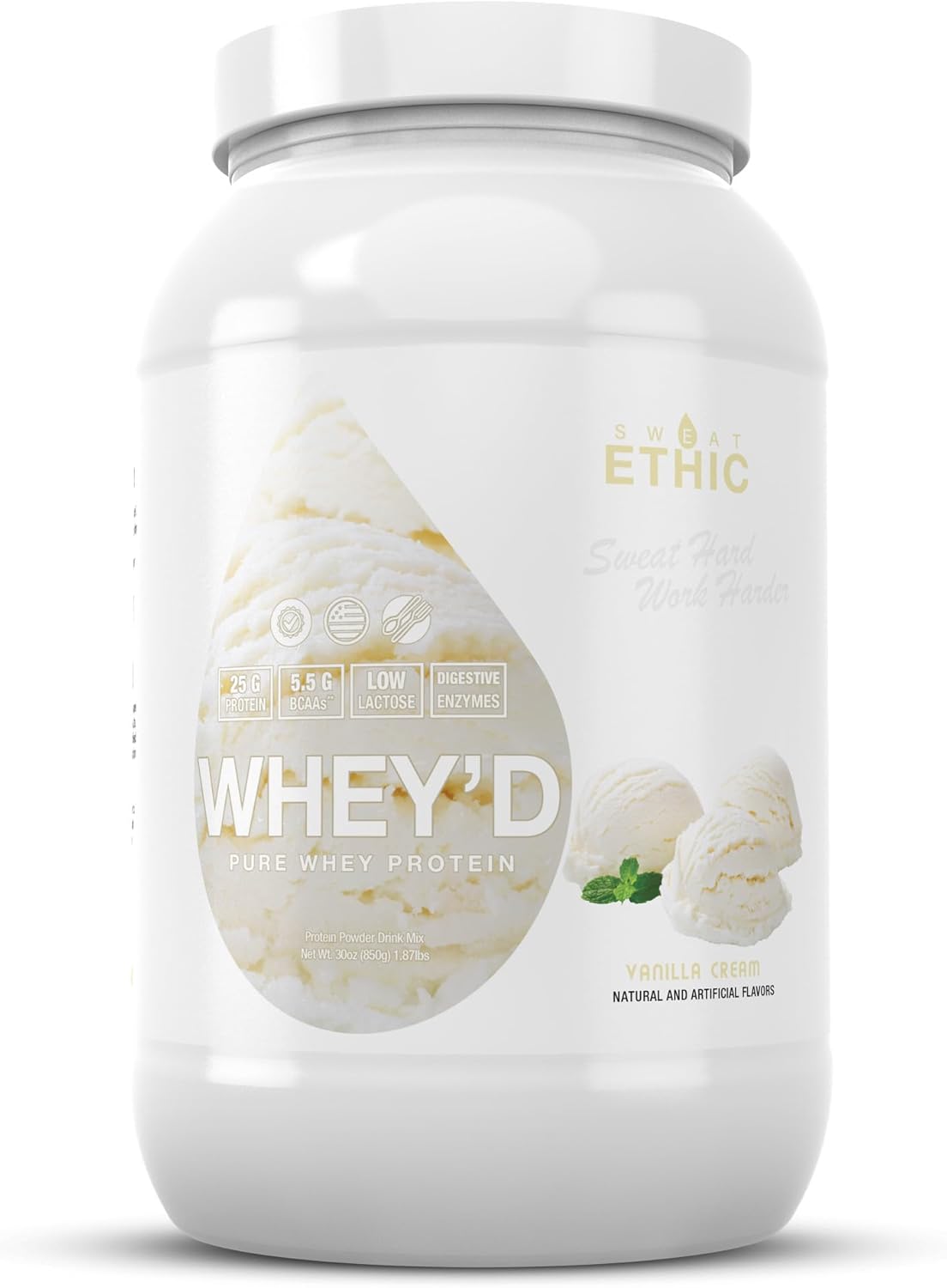 Proteína en Polvo Whey, 25 G, Digestiva, Vanilla, 25 Servs