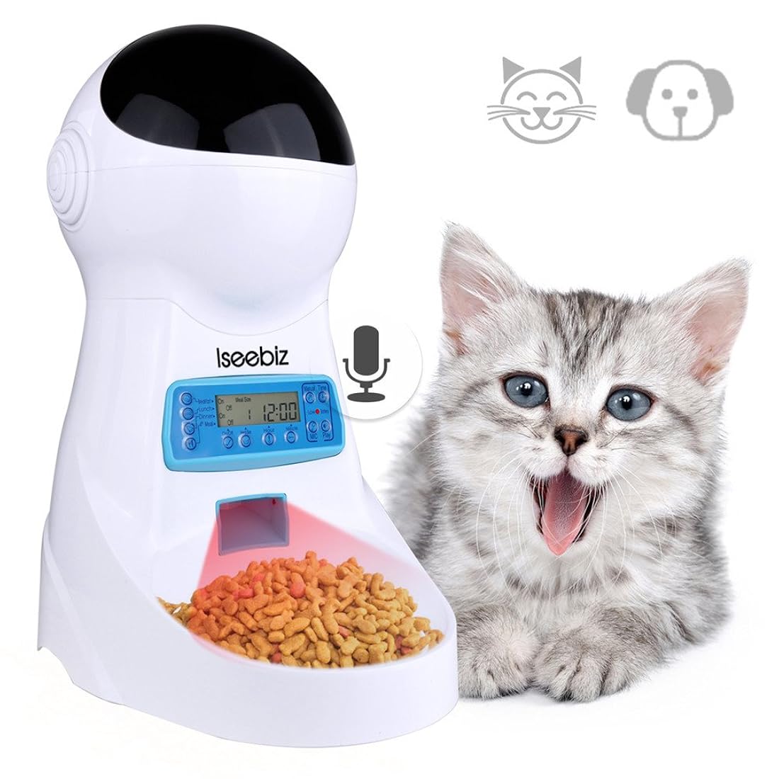 Alimentador de dispensador de alimentos para mascotas de 3