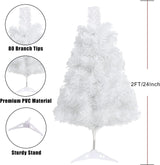 Árbol de Navidad Artificial Mini, 80 Ramas para Decoración