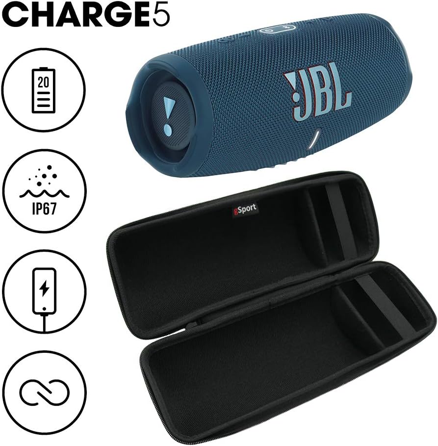Altavoz portátil JBL Charge 5 a prueba de agua con powerbank