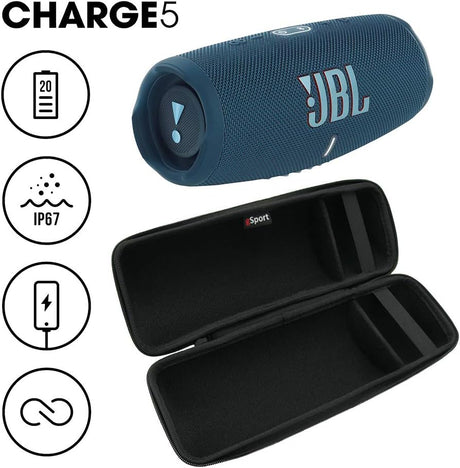 Altavoz portátil JBL Charge 5 a prueba de agua con powerbank