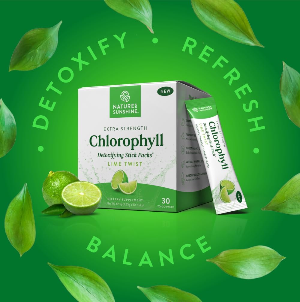 Suplemento clorofila sabor lima Paquetes de palitos