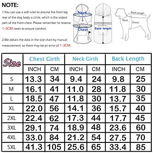 FEimaX Chubasquero para perro, impermeable, con capucha para perros medianos y grandes, con capucha ligera, resistente al viento para caminar al aire libre