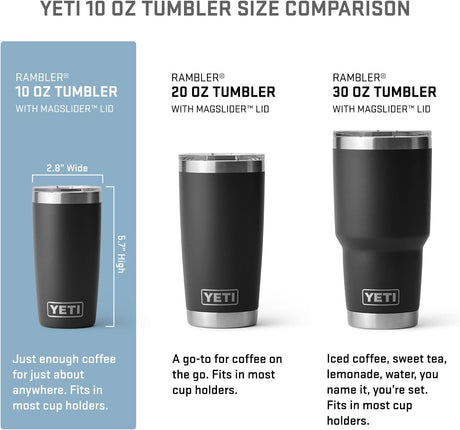 Taza YETI Rambler 10 oz, Acero Inoxidable, Aislada, MagSlider