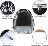 Mochila transportadora de burbujas expandible plegable negro