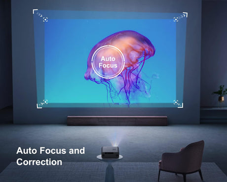 Proyector 4K con WiFi 6 y Bluetooth 5.2 P62 WiMiUS
