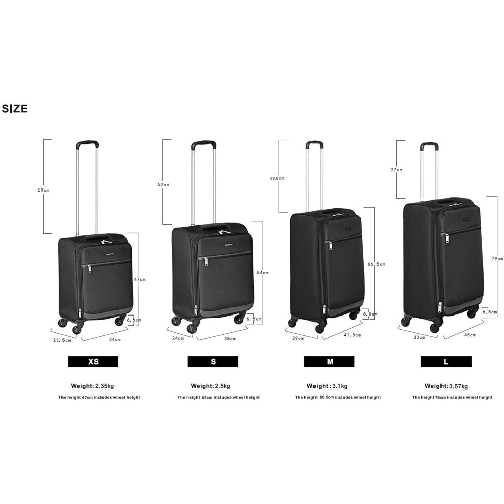 Maletas de equipaje con ruedas Negro modelo N802