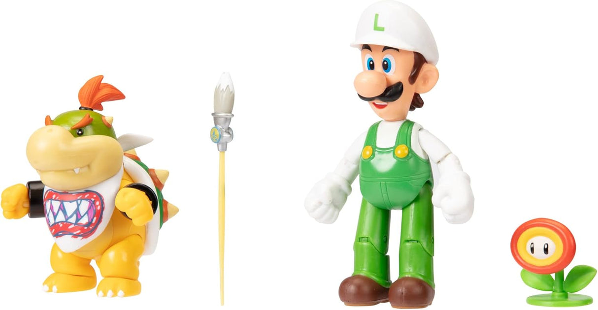 Figuras de acción Super Mario: Fire Luigi y Bowser Jr. 4