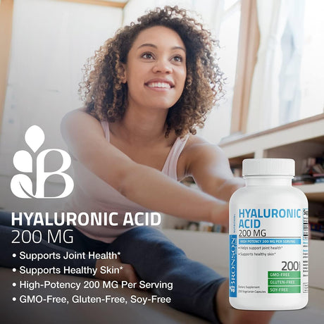 Bronson Ácido hialurónico 200 mg de alta potencia