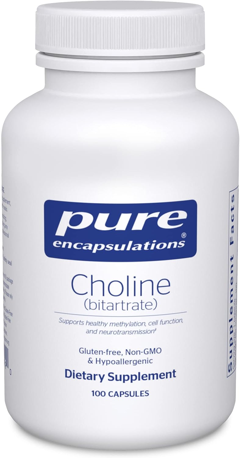 Suplemento Pure Encapsulations Colina (bitartrato)  100 und
