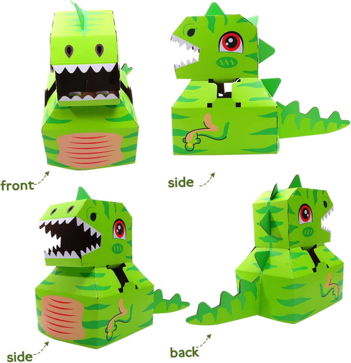 Disfraz Dinosaurio para Niños, Cartón, Modelo DIY
