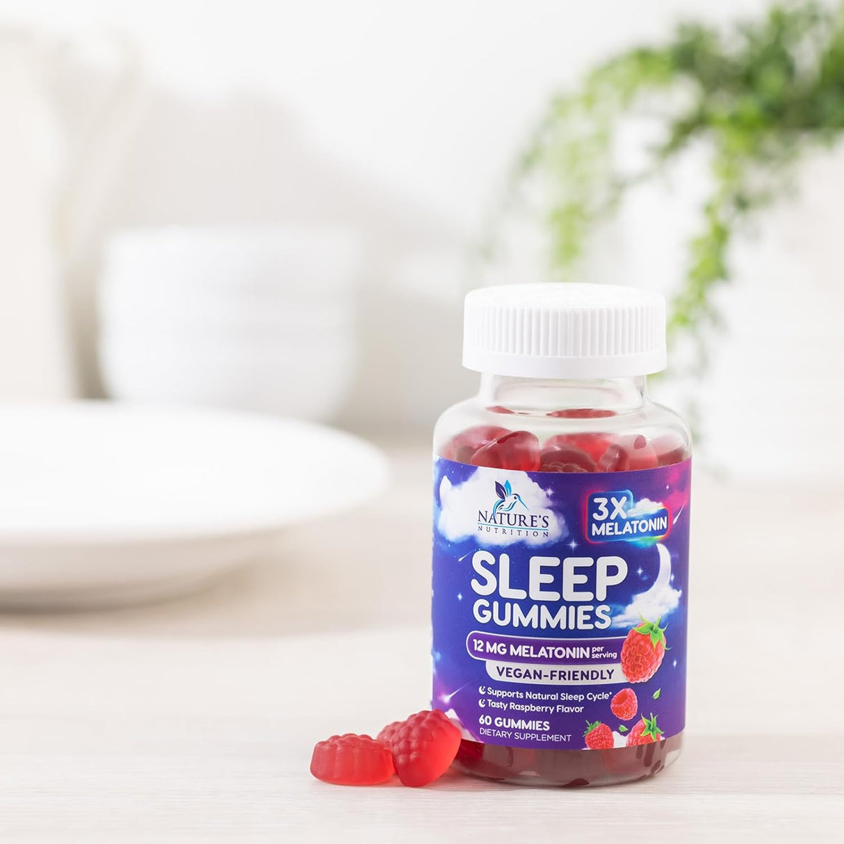apoyo para dormir Gomitas   extra fuerte, 12 mg  dietético