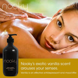 Aceite de masaje de vainilla con aceite de coco NOOKY