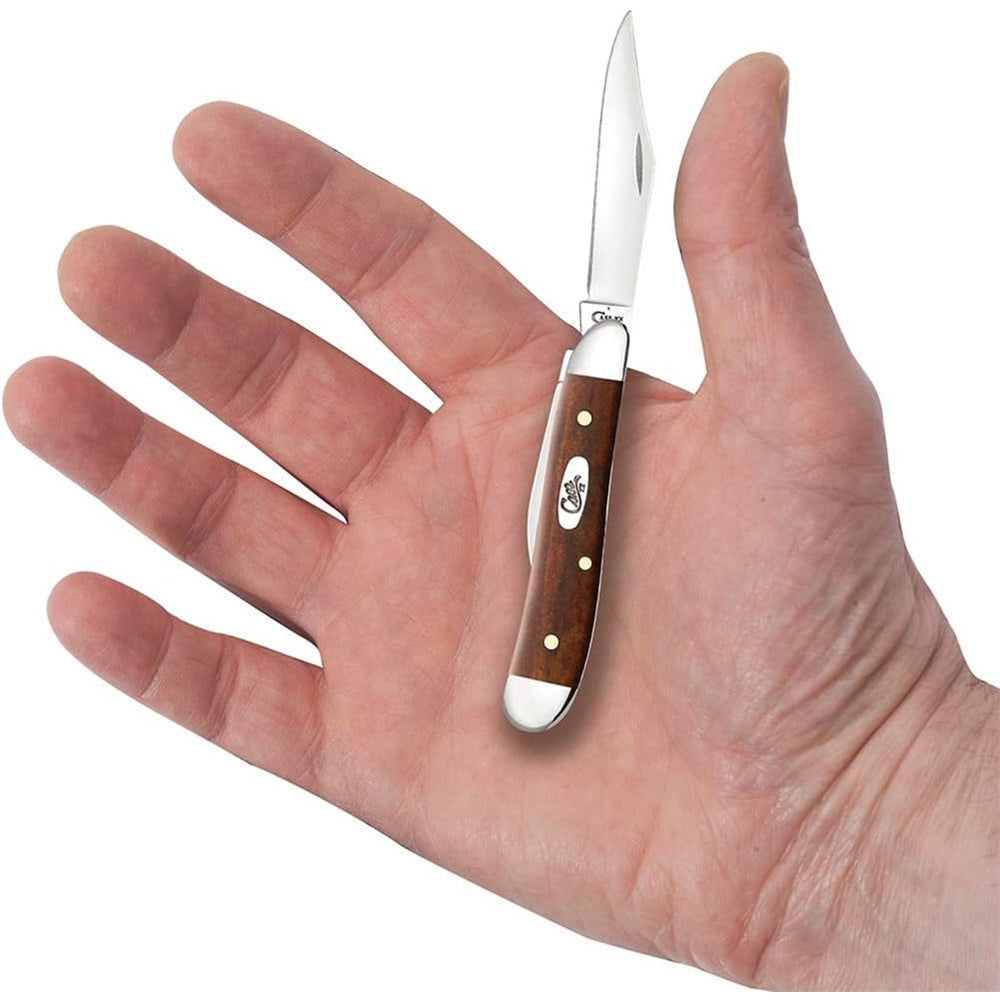 Cuchilla de bolsillo marrón para caza