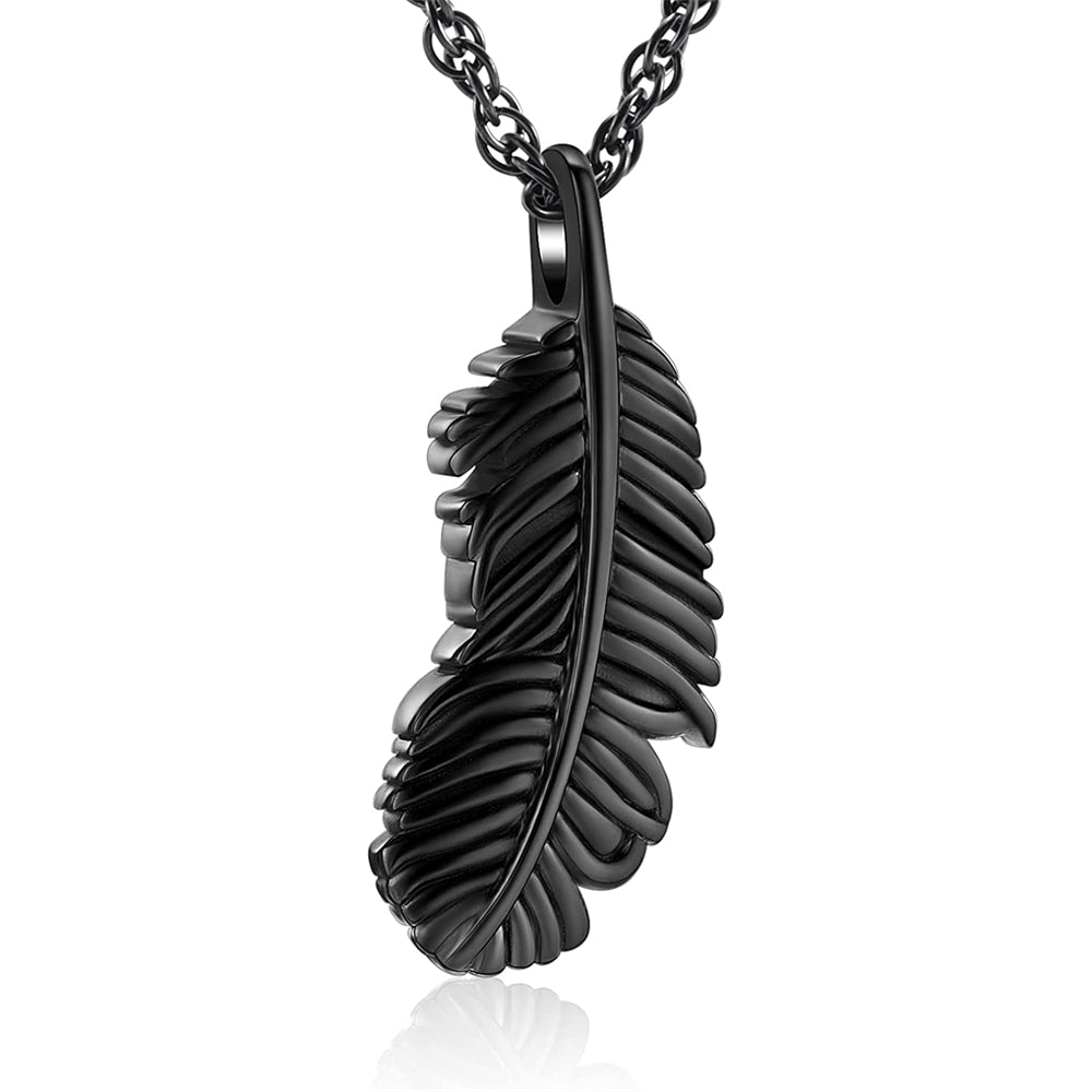 Collar de urna de alas de plumas, recuerdo conmemorativos