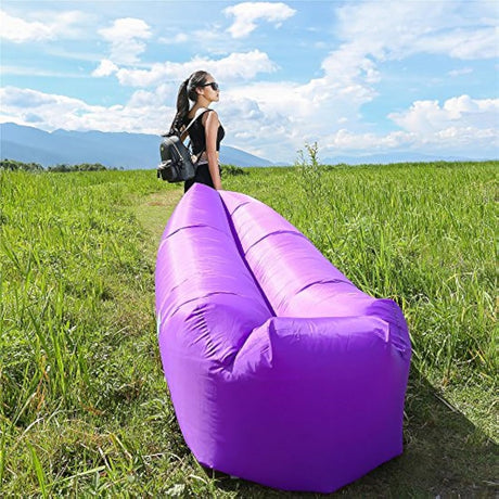 WEKAPO Tumbona inflable de aire sofá hamaca, portátil